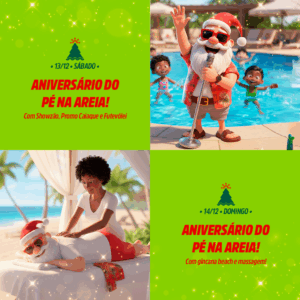 13 e 14 de dezembro – Showzão, promo caiaque e futevôlei, gincana beach e massagem no village – Village Itaparica